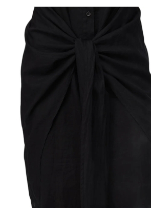 Tela knot-detail sleeveless midi dress - Black