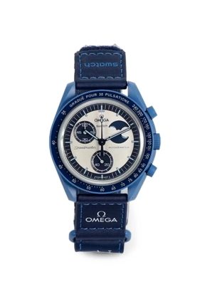 Swatch MoonSwatch bioceramic 42mm watch - White