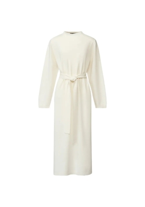 Fabiana Filippi belted side-slit midi dress - Neutrals