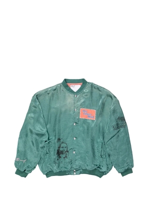 Paly Jim's Room satin jacket - Green