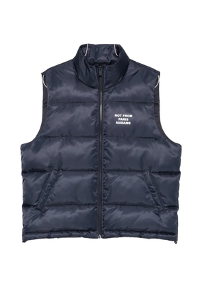 Drôle De Monsieur Not From Paris Madame quilted gilet - Blue