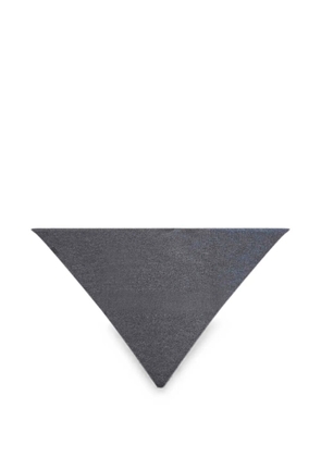 Brunello Cucinelli Monili-embroidered triangular scarf - Grey