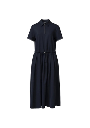 Fabiana Filippi drawstring-waist polo midi dress - Blue
