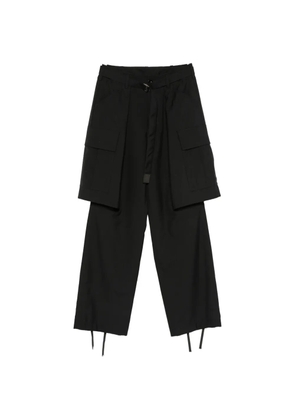 sacai belted cargo pants - Black