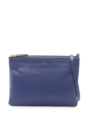 Celine Pre-Owned Trio leather shoulder bag - Blue