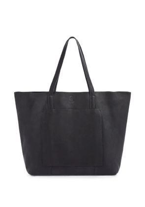 Osprey grained-leather tote bag - Black