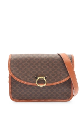 Celine Pre-Owned Macadam front-flap shoulder bag - Brown