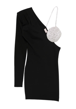 Nuè crystal-embellished one-shoulder dress - Black