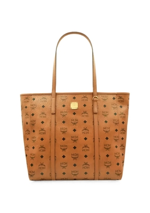 MCM Visetos logo-print tote bag - Neutrals