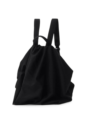 Yohji Yamamoto draped wool backpack - Black