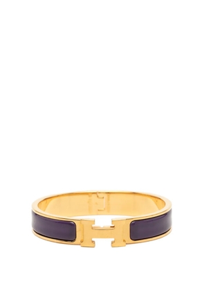 Hermès Pre-Owned 2000-2026 Narrow Enamel Clic H Bracelet GM costume bracelet - Purple