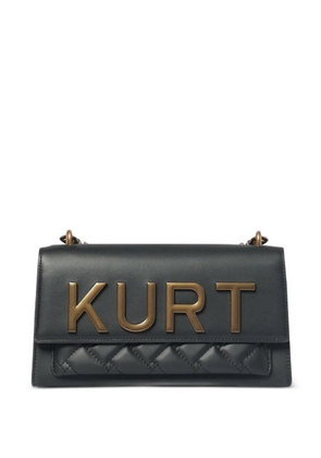 Kurt Geiger London Shoreditch East West quilted logo-plaque shoulder bag - Black