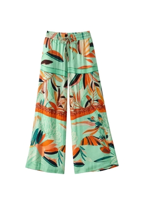 NEMA floral-print palazzo pants - Green