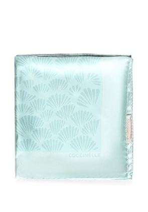 Coccinelle shell-print silk scarf - Blue