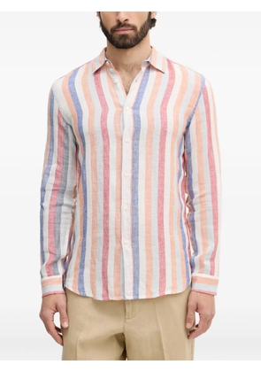 Benetton striped-pattern long-sleeve shirt - White