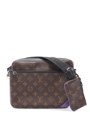 Louis Vuitton Pre-Owned 2021s Trio Monogram Macassar messenger bag - Brown