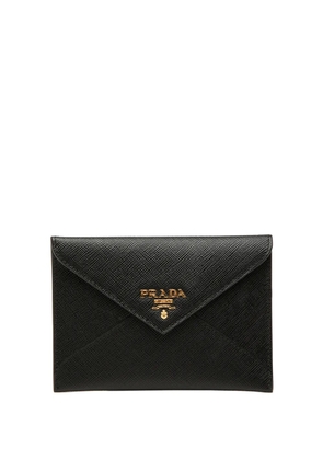 Prada Pre-Owned 2010-2026 Saffiano Envelope Compact Wallet small wallets - Black