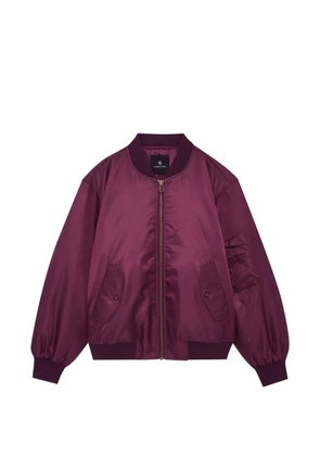 ANINE BING Leon zip-up bomber jacket - Red