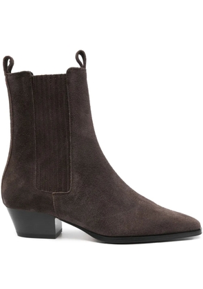 Aeyde 40mm Agata suede boots - Brown