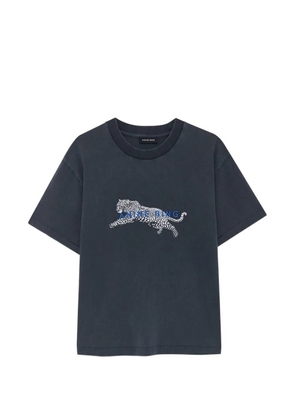 ANINE BING Cade T-shirt Leopard - washed black - Blue