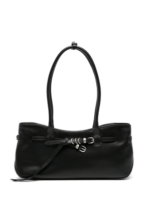 Marge Sherwood buckled leather shoulder bag - Black