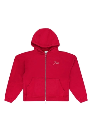 RHUDE zip-fastening hoodie - Red