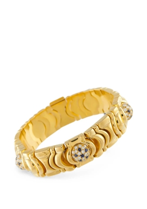 Piaget diamond and sapphire curved-link bracelet - Gold