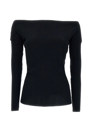 P.A.R.O.S.H. ribbed off-shoulder sweater - Black