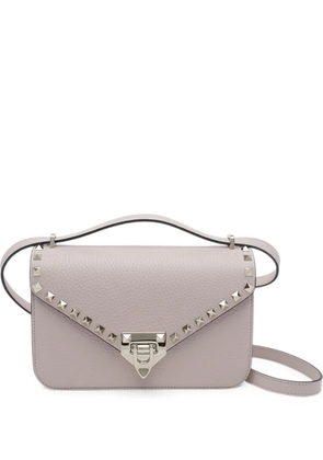 Valentino Garavani Rockstud leather shoulder bag - Purple