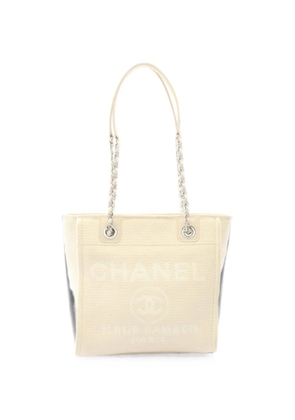 CHANEL Pre-Owned 2021s PM Deauville chain tote bag - Neutrals