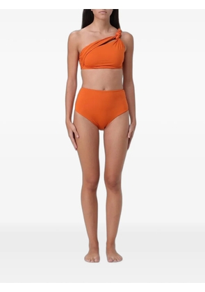 Maygel Coronel knot-detail one-shoulder bikini - Orange