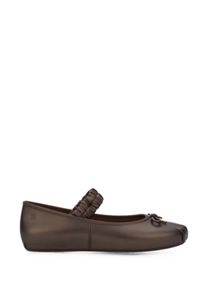Melissa Sophie Scrunch ballet flats - Brown