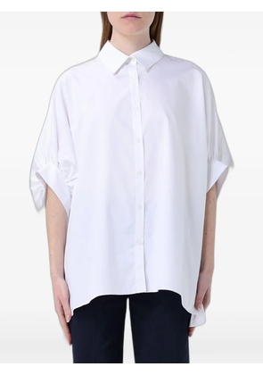 Hanita oversized cotton shirt - White