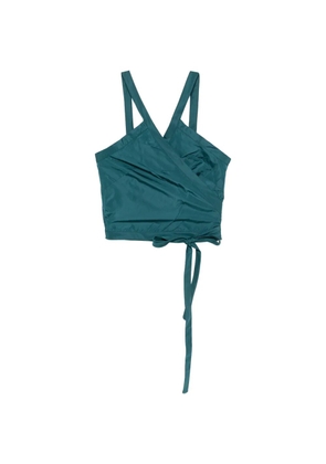 Liviana Conti V-neck cropped top - Green