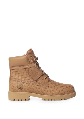 Timberland woven-leather hiking boots - Neutrals