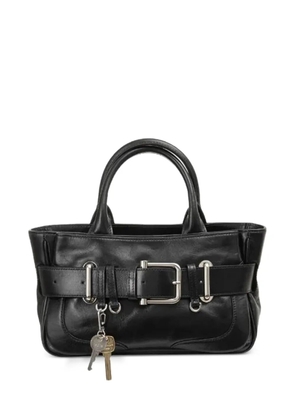Osoi mini Brocle buckled leather tote bag - Black