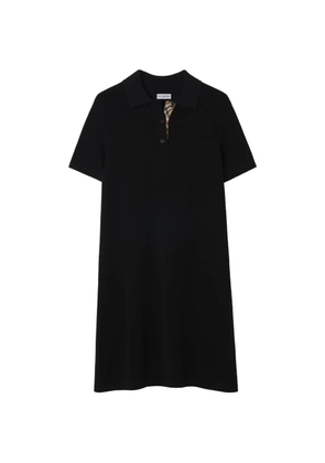 Burberry wool polo shirt dress - Black