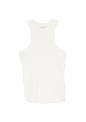 Liviana Conti ribbed-knit racerback top - White