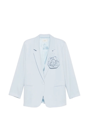 VICOLO floral-applique single-breasted blazer - Blue