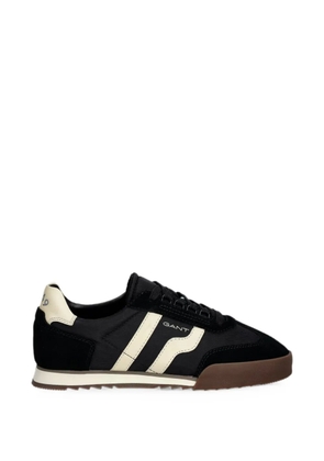 Gant Baylle suede-panelled lace-up sneakers - Black