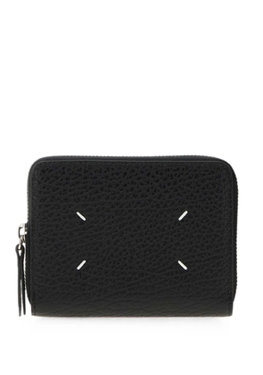 Maison Margiela Four-Stitches pebbled leather wallet - Black