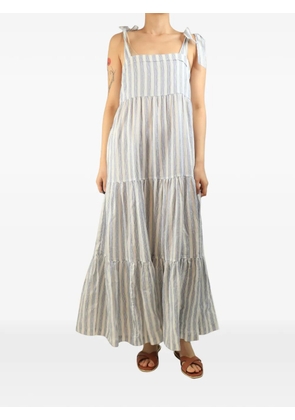 Heidi Klein tiered jacquard maxi dress - Neutrals
