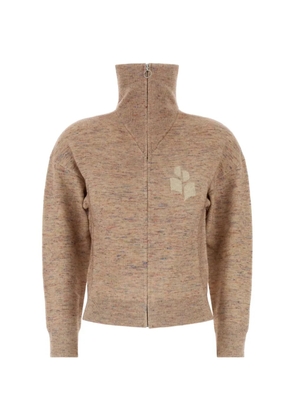 MARANT ÉTOILE Koxy logo-patch cardigan - Neutrals