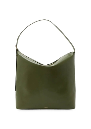 A.P.C. Vera leather bucket bag - Green
