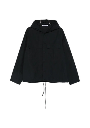 Études Studio hooded button-down shirt jacket - Black
