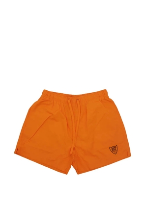 Htc Los Angeles logo-patch drawstring swim shorts - Orange