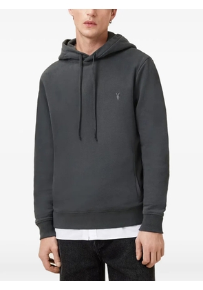 AllSaints Raven embroidered-logo hoodie - Grey