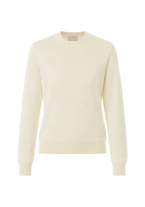 A.P.C. Philomena embroidered-logo sweater - Neutrals