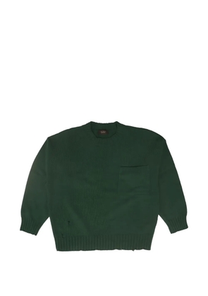 Htc Los Angeles distressed-effect sweater - Green