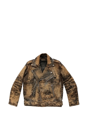 Htc Los Angeles Wilshire leather jacket - Brown